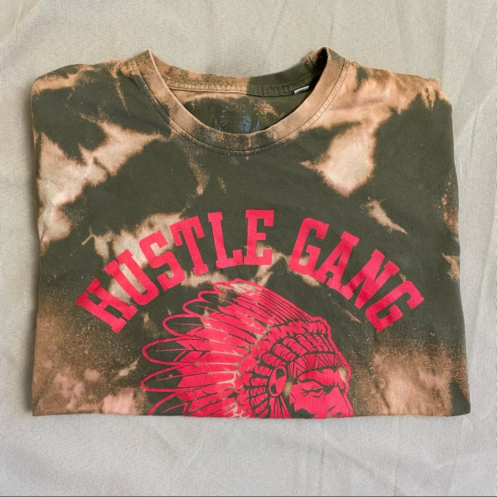 Mens Hustle Gang T-Shirt Size Large